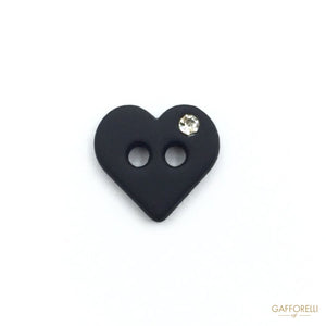 Heart And Light Point Buttons 2 Holes - 9202 Gafforelli Srl