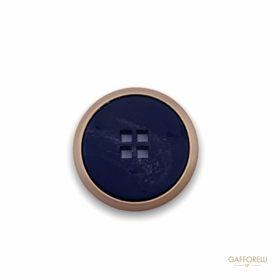Horn Imitation Polyester Button D319 - Gafforelli Srl BLACK