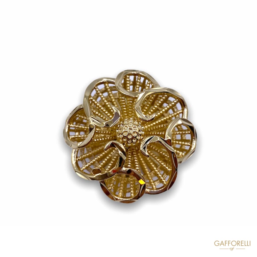 Imperial Button In The Shape Of An Openwork Flower B155 -
