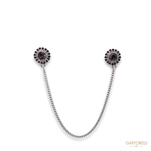 Jewel Chain Pins With Butterfly Blasp U432 - Gafforelli Srl