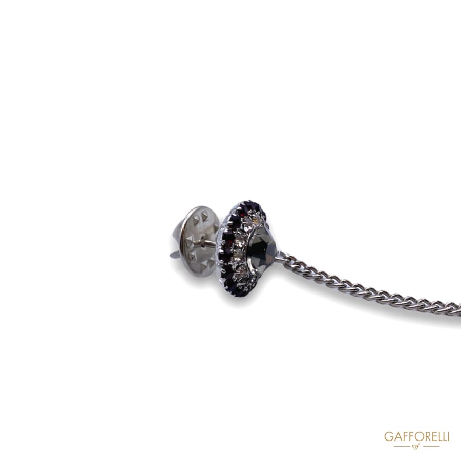 Jewel Chain Pins With Butterfly Blasp U432 - Gafforelli Srl