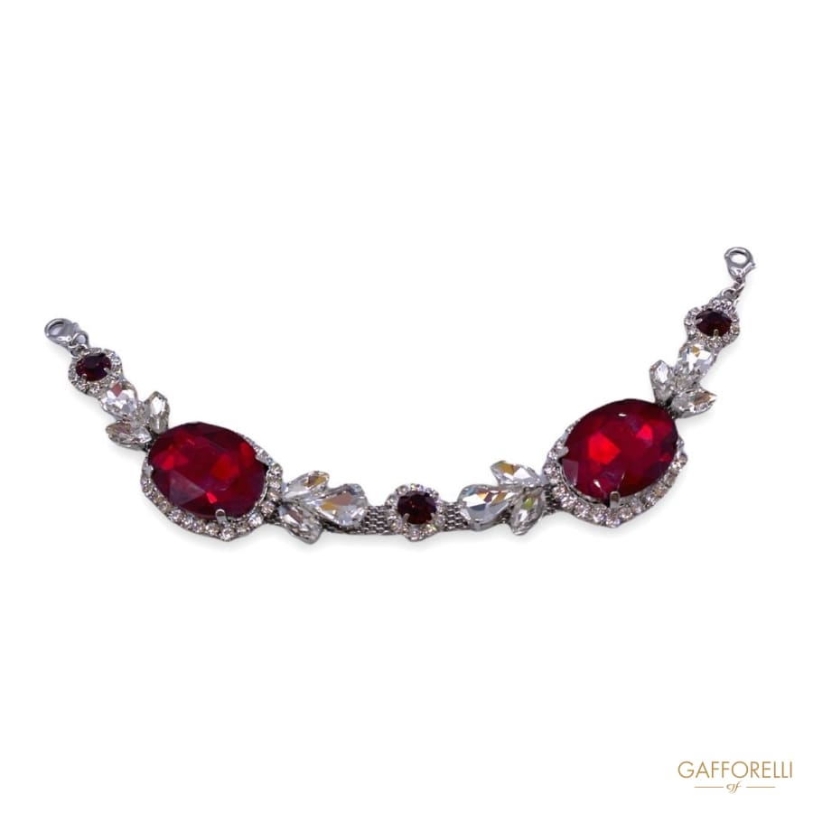 Jewel Metal Neckline with Stones and Rhinestones A467