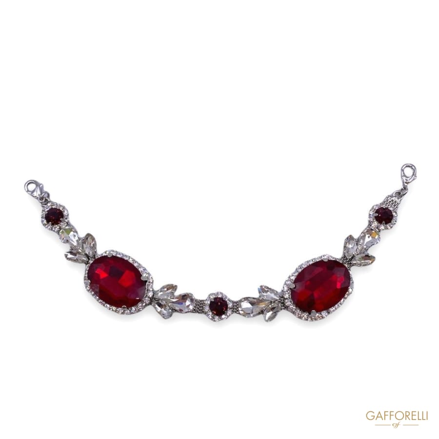 Jewel Metal Neckline with Stones and Rhinestones A467