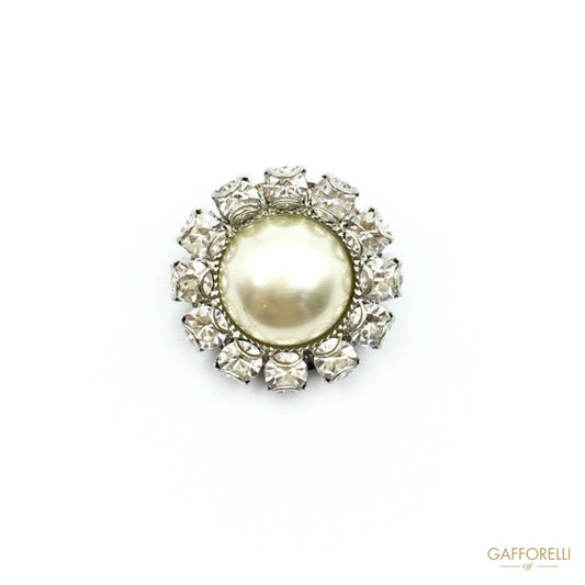 Jewellery Buttons with Pearl for Elegant Clothes - Art.