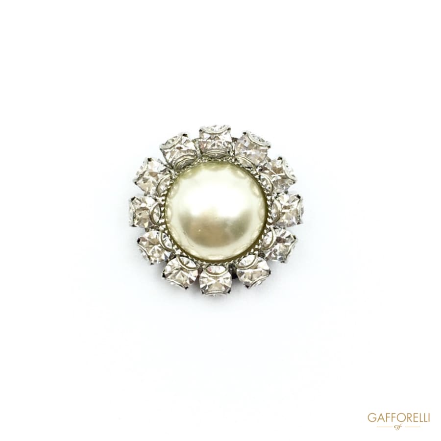 Jewellery Buttons with Pearl for Elegant Clothes - Art.