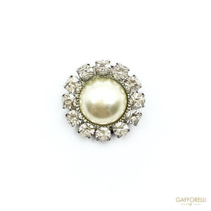 Jewellery Buttons with Pearl for Elegant Clothes - Art.
