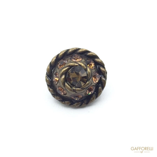 Jewellery Buttons with Rhinestones - Art. 5582 shirt