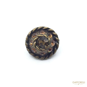 Jewellery Buttons with Rhinestones - Art. 5582 shirt