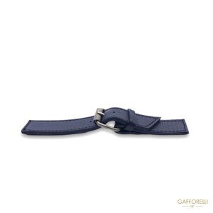Leather Toggles With Pass And Zamak Buckle 1627 - Gafforelli