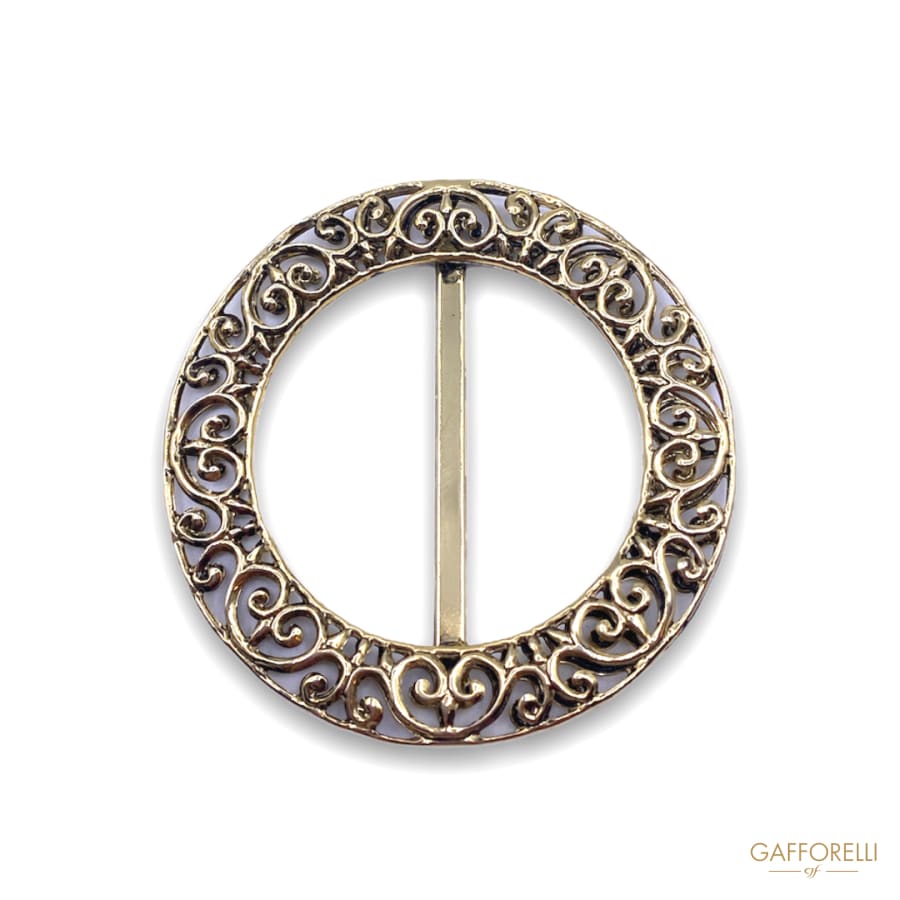 Lightweight Metal Buckle with Decorations E251 - Gafforelli