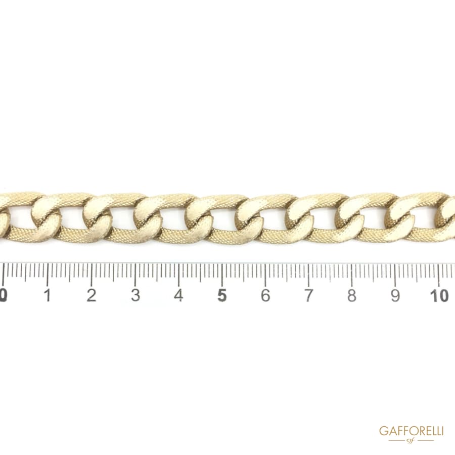 Matt Gold Aluminium Flat Chain - Art. 2451 aluminium chains