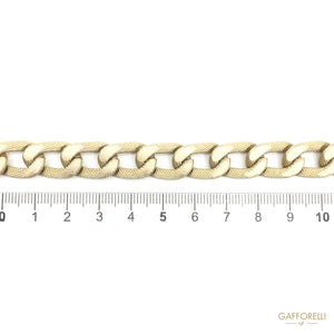 Matt Gold Aluminium Flat Chain - Art. 2451 aluminium chains