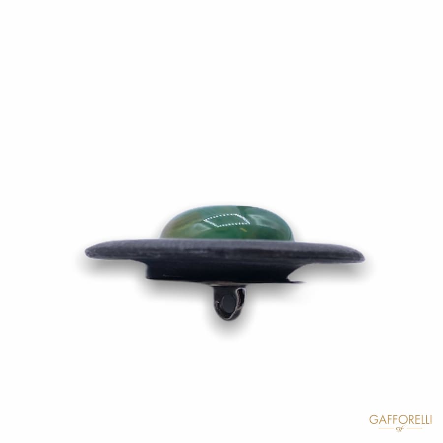 Metal Button with Central Sphere Detail B141 - Gafforelli