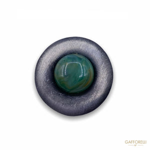 Metal Button With Central Sphere Detail B141 - Gafforelli