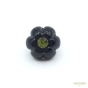 Metal Buttons Black Varnished - Art. 5992 shirt rhinestone