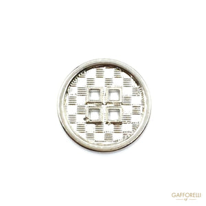 Metal Chess Buttons With Squared Holes - Art. 8065 metal