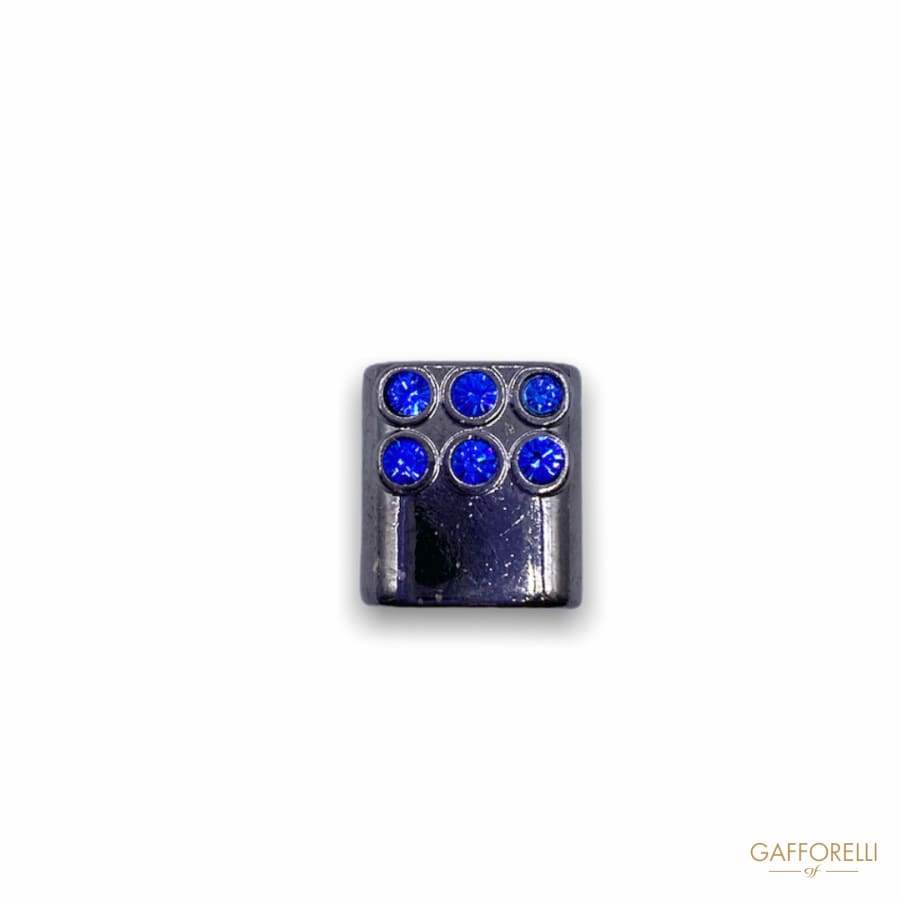 Metal Cord End Decorated with Rhinestones 5570 - Gafforelli