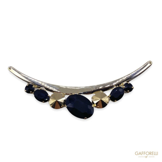 Metal Neckline Accessory with Rhinestones 9216 Dav