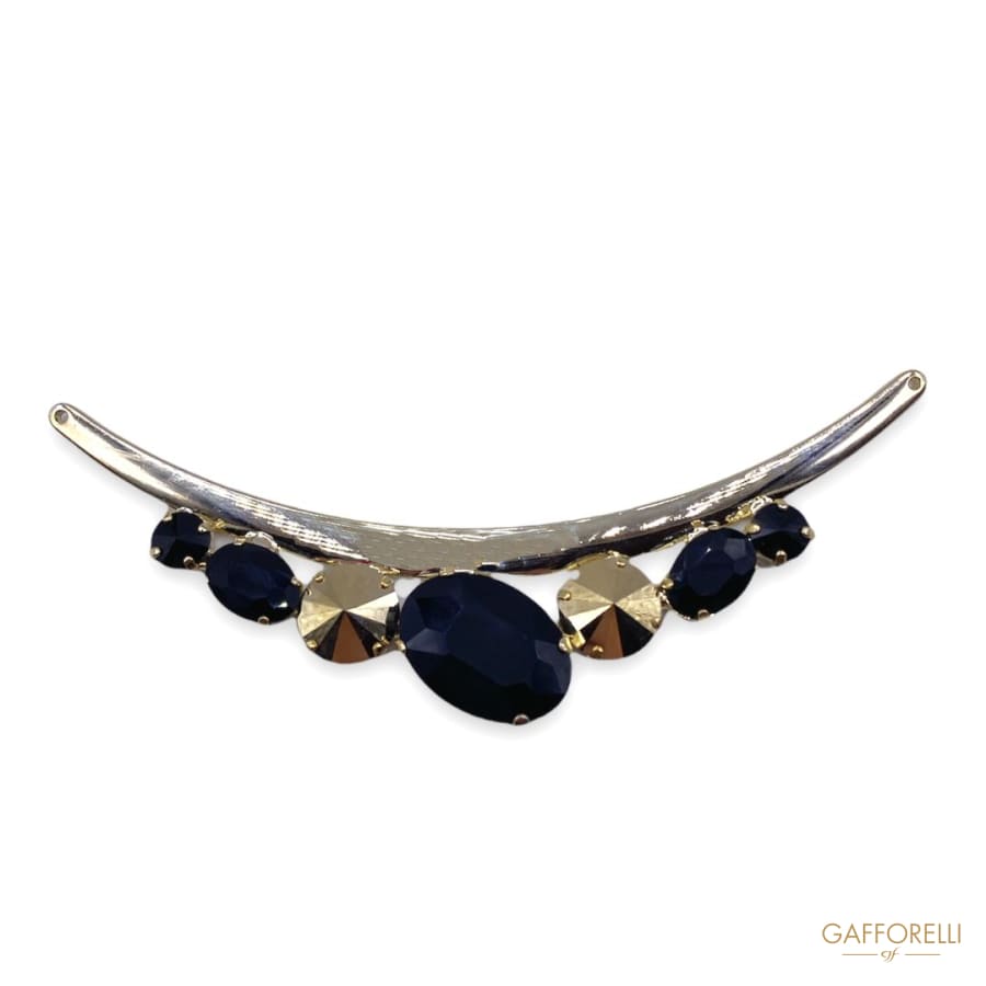 Metal Neckline Accessory with Rhinestones 9216 Dav