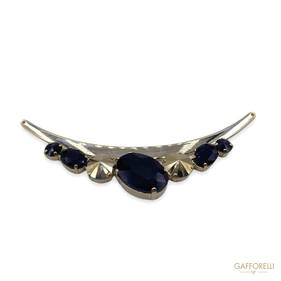 Metal Neckline Accessory with Rhinestones 9216 Dav