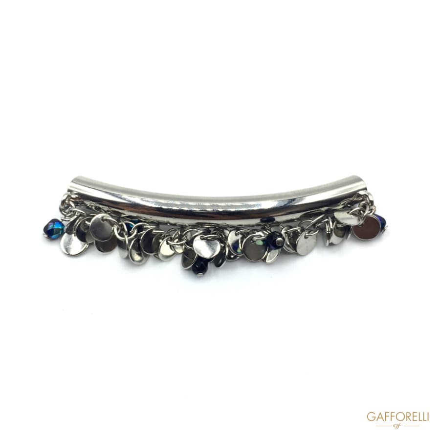 Metal Pass with Micro Beads and Plates 5 Cm - Art. 2876 pass