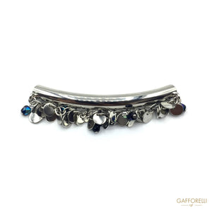 Metal Pass with Micro Beads and Plates 5 Cm - Art. 2876 pass