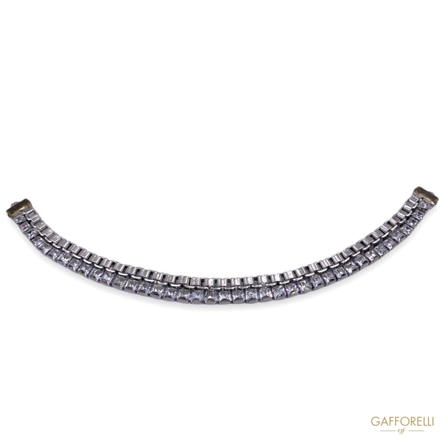 Metal And Rhinestones Neckline 9284 - Gafforelli Srl CRYSTAL