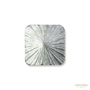 Metal Square Buttons With Cruved Corners - Art. 8011 metal
