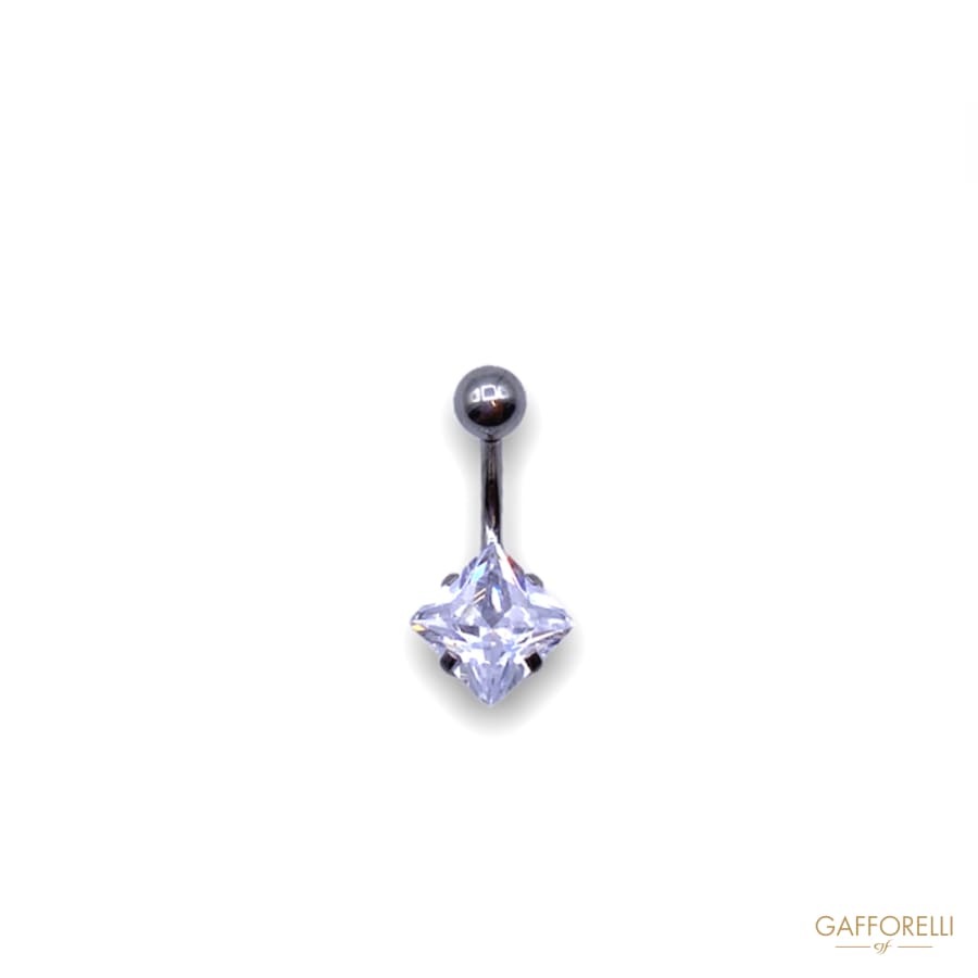 Micro Piercing With Sphere And Square Rhinestones U299-