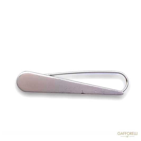 Modern Safety Pins in Matt Silver Metal 2848 - Gafforelli