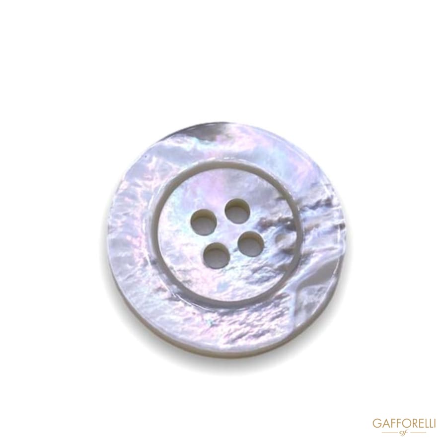 Mother of Pearl Buttons with 4 Holes and Big Border 580
