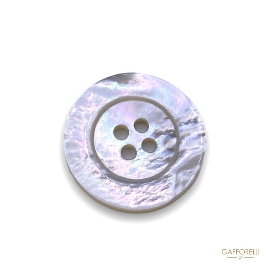 Mother Of Pearl Buttons With 4 Holes And Big Border 580 -