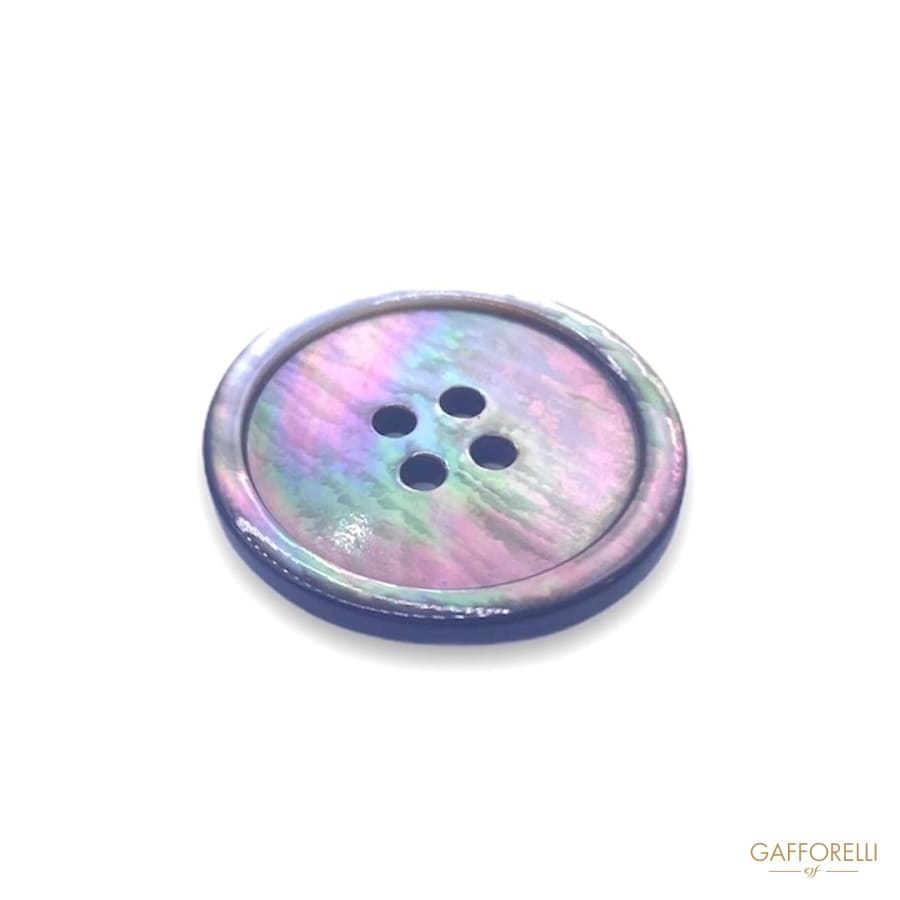 Mother Of Pearl Buttons With Border 436 - Gafforelli Srl