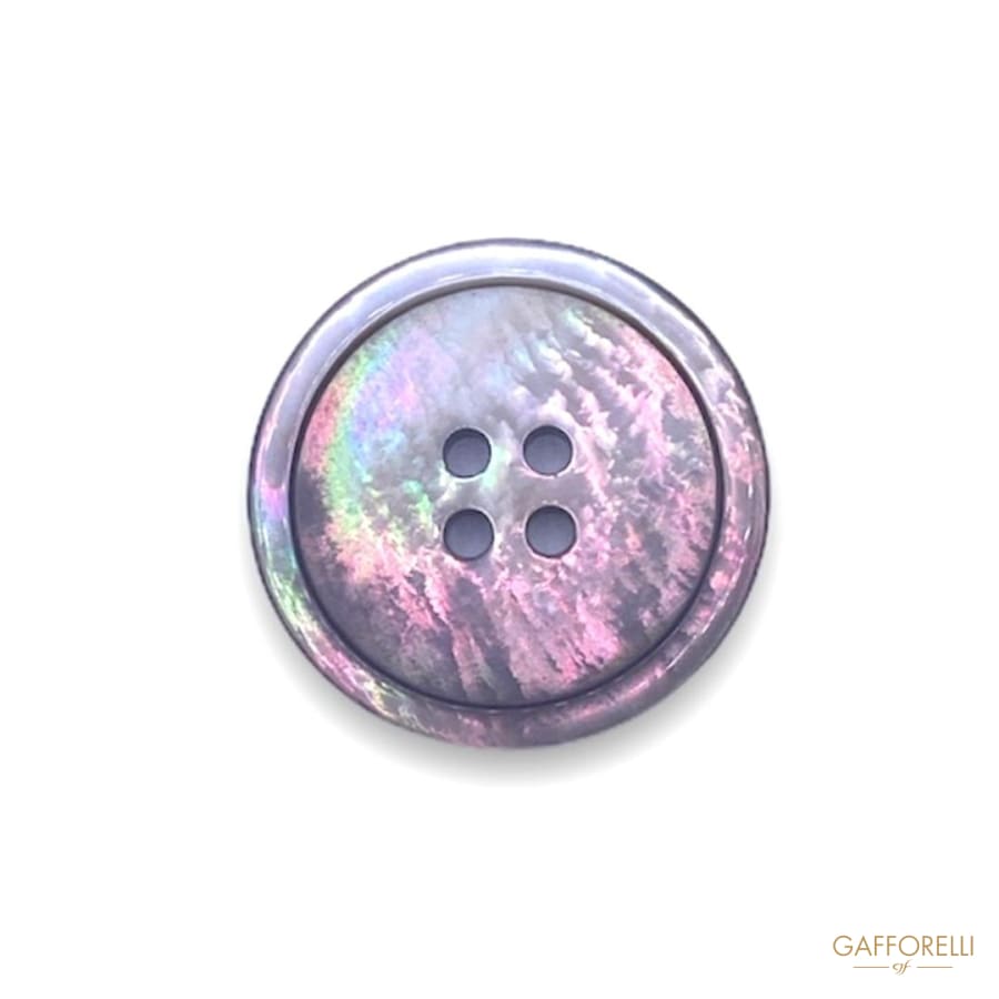 Mother Of Pearl Buttons With Border 436 - Gafforelli Srl