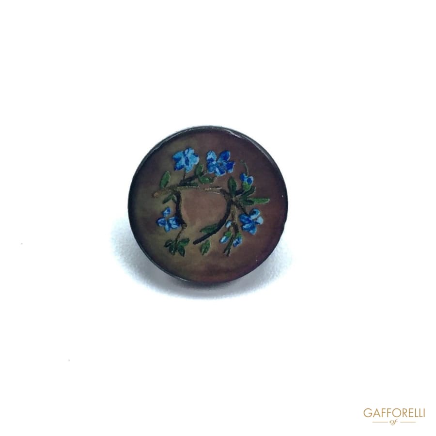 Mother Of Pearl Buttons With Floreal Fantasy - Art. 996