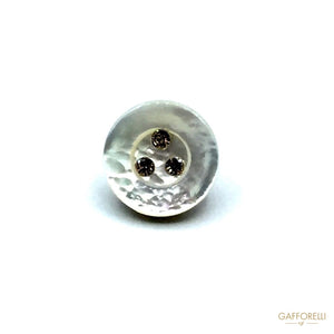 Mother of Pearl Buttons with Micro Rhinestones - Art. 989