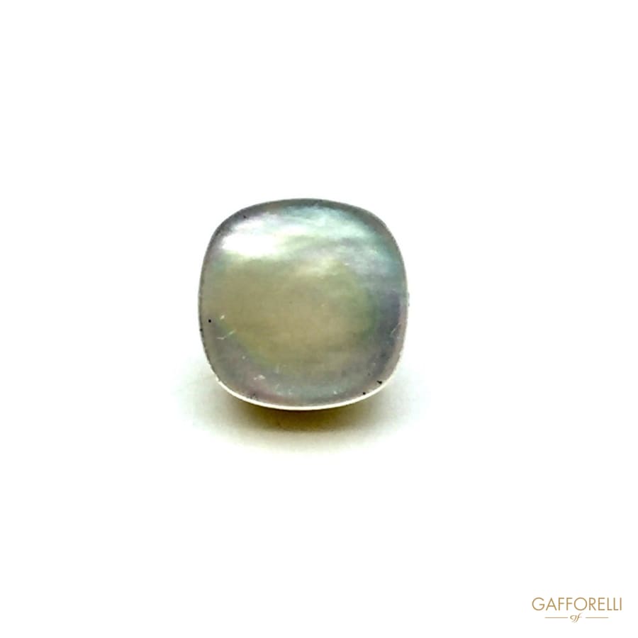 Mother of Pearl Buttons with Shank Curved Corners - Art.
