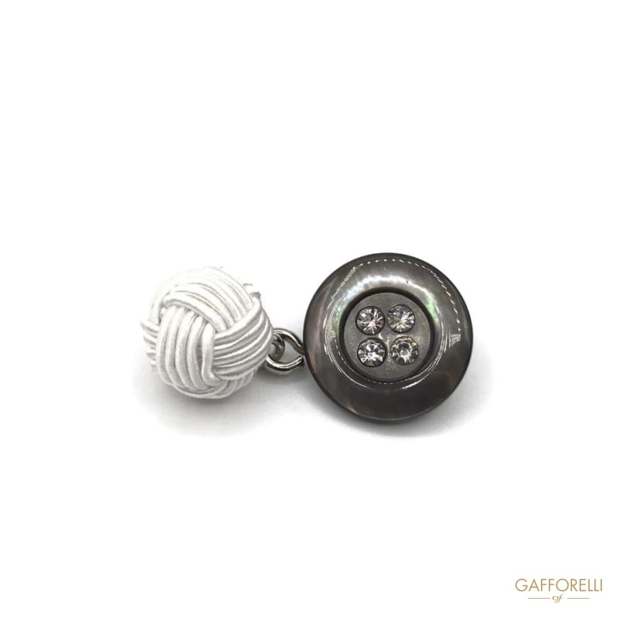 Mother of Pearl and Fabric Cufflink - Art. G103 women