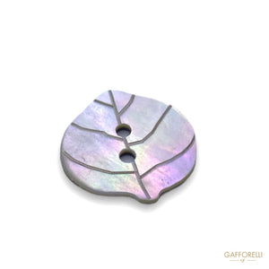 Natural Mother Of Pearl Leaf Shape Button 849 - Gafforelli
