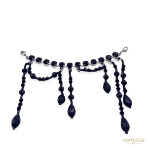 Neckline with Pendant Stones Metal Base A459 - Gafforelli
