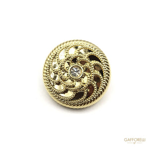 Nylon Button With Strass - Art. A269 rhinestone clothing
