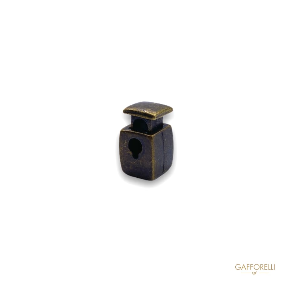Old Brass Cord Stopper in Satin 2696 - Gafforelli Srl