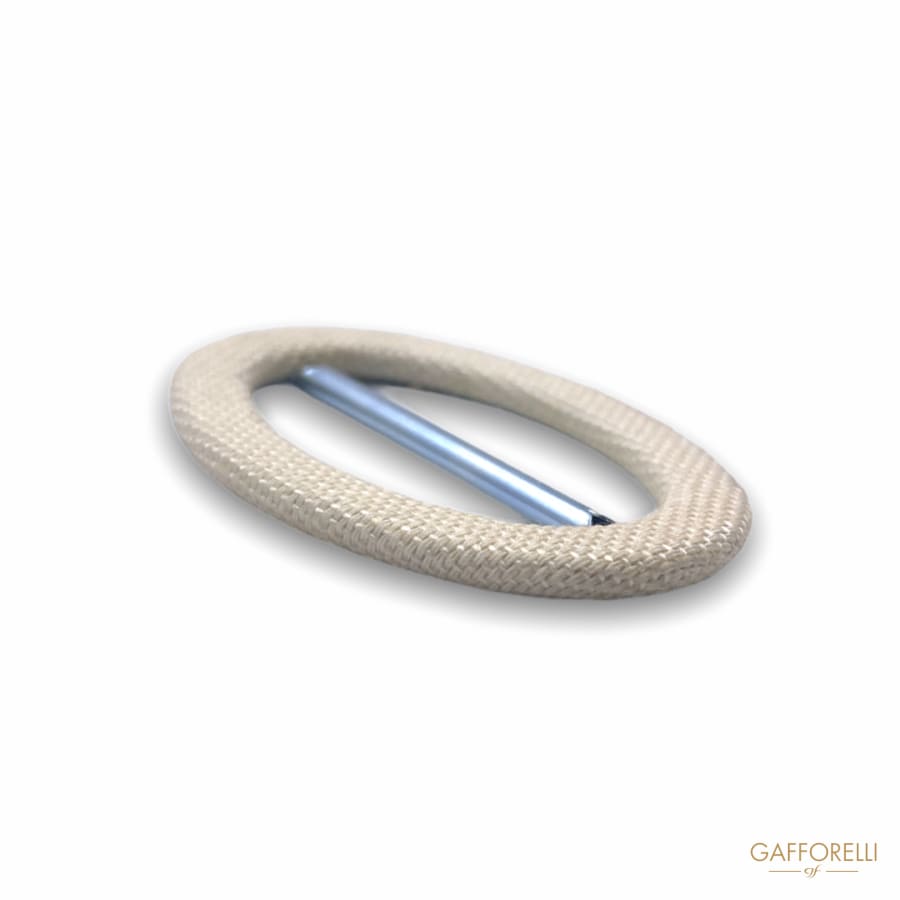 Oval Brooch Covered in Fabric H300- Gafforelli Srl CLASSIC
