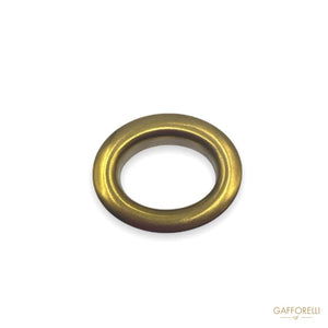 Oval Eyelet With Curved Head 2822 - Gafforelli Srl BRASS •