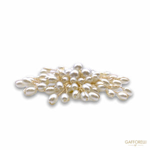 Oval Pearl Explosion Brooch D269 - Gafforelli Srl brooches