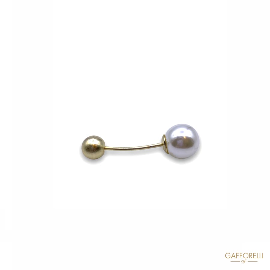 Pearl Pin Curved Design 2854 - Gafforelli Srl BI-COLORED