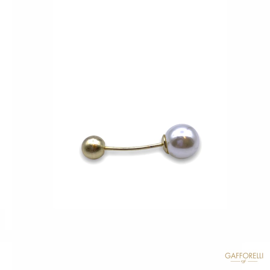 Pearl Pin Curved Design 2854 - Gafforelli Srl BI-COLORED •