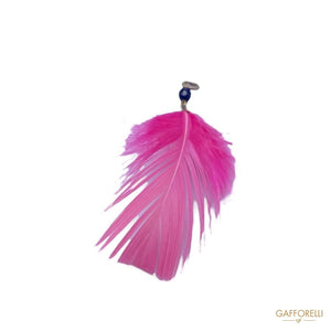 Pendant With Feather And Bead 1102 - Gafforelli Srl tassels