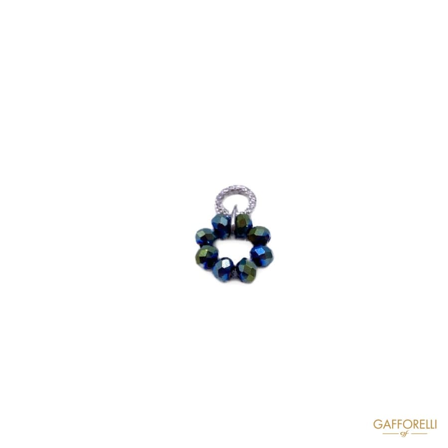 Pendant With Swarovski Bead And Ring A460 - Gafforelli Srl