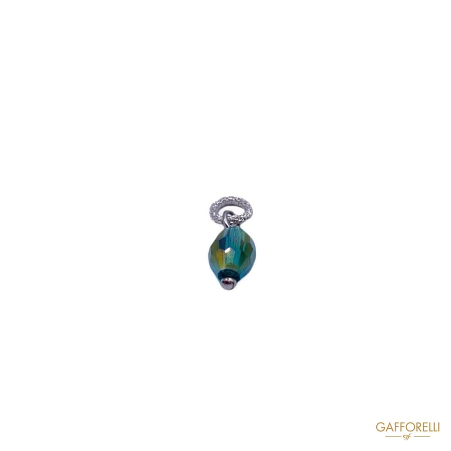 Pendant with Swarovski Bead and Ring A462 - Gafforelli Srl